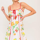 HEART OF GOLD WOVEN MINI DRESS
