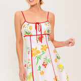 HEART OF GOLD WOVEN MINI DRESS