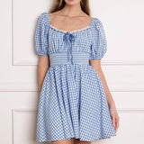 BREEZE THROUGH PARADISE WOVEN MINI DRESS