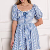 BREEZE THROUGH PARADISE WOVEN MINI DRESS