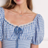 BREEZE THROUGH PARADISE WOVEN MINI DRESS