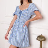 BREEZE THROUGH PARADISE WOVEN MINI DRESS