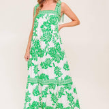 GARDEN TALES WOVEN MAXI DRESS