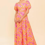 LITTLE LUXURIES WOVEN MAXI DRESS