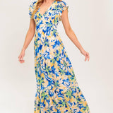 ECHOES OF YOU FLORAL WOVEN MAXI DRESS