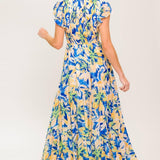 ECHOES OF YOU FLORAL WOVEN MAXI DRESS