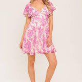 OCEAN WHISPER SKY BLUE WOVEN MINI DRESS