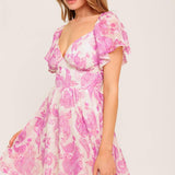 OCEAN WHISPER SKY BLUE WOVEN MINI DRESS