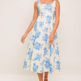 BLUEBELL BREEZE WOVEN MIDI DRESS
