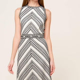 TERRIFIC TIMING CROCHET MIDI DRESS