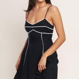 ALL EYES ON YOU WOVEN MINI DRESS