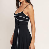 ALL EYES ON YOU WOVEN MINI DRESS
