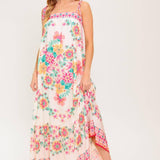SUMMER GLOW IVORY WOVEN MAXI DRESS