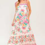 SUMMER GLOW IVORY WOVEN MAXI DRESS