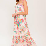 SUMMER GLOW IVORY WOVEN MAXI DRESS