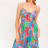 SLOW MOTION LOVE WOVEN MIDI DRESS