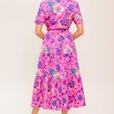 CELESTIAL SKIES WOVEN MIDI DRESS