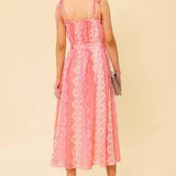TAILOR MADE FOR YOU WOVEN LACE MIDI DRESS