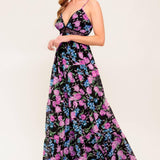 PURE SUNSHINE BLACK WOVEN MAXI DRESS