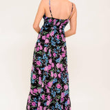 PURE SUNSHINE BLACK WOVEN MAXI DRESS