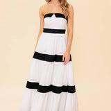 YOURS TO KEEP COLOR BLOKED MAXI DRESS