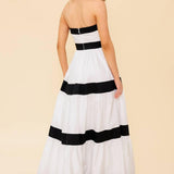 YOURS TO KEEP COLOR BLOKED MAXI DRESS