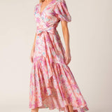 BLESS YOUR HEART CORAL WOVEN MINI DRESS