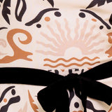 TROPIC NOIR WOVEN MINI DRESS