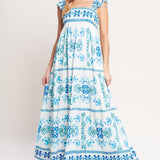 WALKING ON THE COAST WOVEN MAXI DRESS
