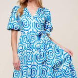 SEASONALLY LOVELY WOVEN MIDI DRESS