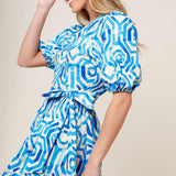 SEASONALLY LOVELY WOVEN MIDI DRESS