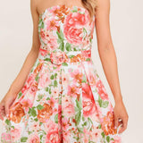 BLUSHING DAWN PINK WOVEN MIDI DRESS