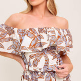 LILY GARDEN LAVENDER WOVEN MIDI DRESS