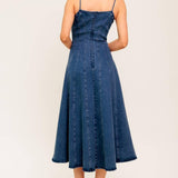 VANILLA COVE DENIM MIDI DRESS