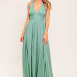 SUNSHINE ON MY MIND SAGE WOVEN MAXI DRESS