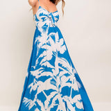 SLOW MORNINGS NAVY WOVEN MAXI DRESS