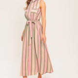 WIND ON MY SKIN WOVEN MIDI DRESS