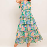 CABANA DREAMS WOVEN MIDI DRESS
