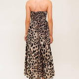 FLUTTER GLOW BALLET WOVEN MIDI DRESS
