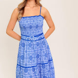 WAVES AND WHIMSY WOVEN MAXI DRESS