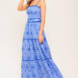 WAVES AND WHIMSY WOVEN MAXI DRESS