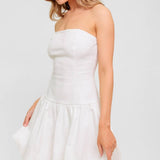 TWILIGHT WISH WOVEN TWILL MINI DRESS