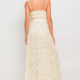 PARADISE AWAITS WOVEN LACE ANKLE DRESS
