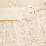 PARADISE AWAITS WOVEN LACE ANKLE DRESS