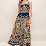 SAHARA DREAMS WOVEN MIDI DRESS