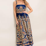 SAHARA DREAMS WOVEN MIDI DRESS