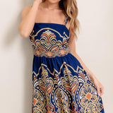 SAHARA DREAMS WOVEN MIDI DRESS