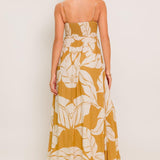 HEART OF HYDRANGEA WOVEN MAXI DRESS