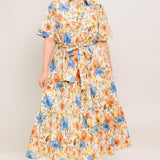 HAZEL DREAM IVORY WOVEN MIDI DRESS