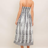 SUMMER SILHOUETTE WOVEN MIDI DRESS